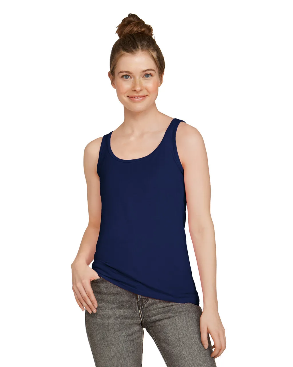 Gildan 64200L Softstyle Women's Tank Navy